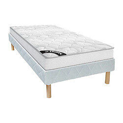 Vente-Unique Ensemble 90 x 190 cm sommier + matelas ressorts ensachés ép.20cm - SONGE de YSMÉE