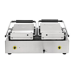 Grill Panini Professionnel Double Rainuré/Lisse - 550 x 395 mm - Buffalo