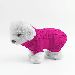 Acheter Wewoo Pull Automne & Hiver Style Chien Solide Couleurs Pull Taille: M, Buste: 24-40cm, Longueur: 22cm Magenta