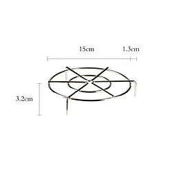 Support De Cuisson à La Vapeur En Métal Robuste En Acier Inoxydable 15x3.2cm