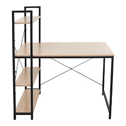 Acheter Decoshop26 Bureau avec étagère table pour ordinateur 100 x 60 cm MDF et métal 04_0006013