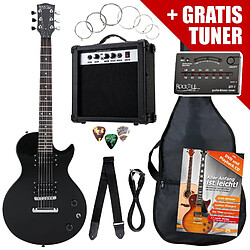 Rocktile L-Pack guitare électrique Black incl. ampli, housse, accordeur, câble, sangle