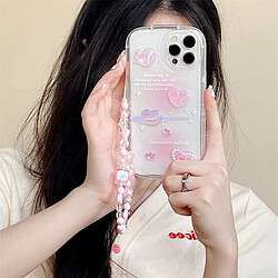 Avis GUPBOO Étui pour iPhone13 Bracelet de boîtier de téléphone Love Girl rose taché environnant