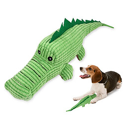 Jouets en peluche pour chien, jouet à mâcher interactif en peluche Alligator