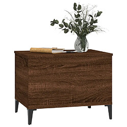 Acheter Maison Chic Tabls basse,Table Console pour salon Chêne marron 60x44,5x45 cm Bois d'ingénierie -MN11178