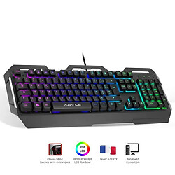 Spirit of Gamer Clavier PRO GAMING Mécanique METAL LED RGB GTA-250 Anti-Gosthing avancé avec N-Key Rollover.