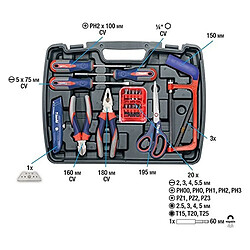 Kwb Coffret à outils - 65 pièces - Les essentiels pas cher