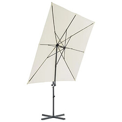 Avis Maison Chic Parasol Jardin | Parasol avec base portable Sable - GKD99187