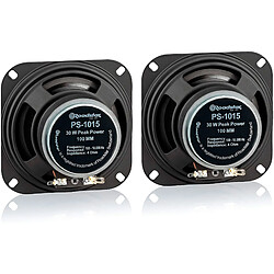 Avis Haut-Parleurs de Voiture 10cm Coaxial, Audio à 2 Voies 2 Haut-Parleurs, PMPO 30W, 30, Noir, Roadstar, PS1015