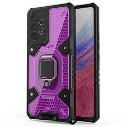 Coque en TPU 2-en-1, anti-choc avec béquille pour votre Samsung Galaxy A53 5G - violet