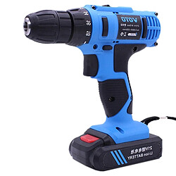 Wewoo 21V Stepless Vitesse Régulateur Rechargeable Perceuse À Main Ensemble Électrique Power Tools avec LED Lumière, AC 220V, US Plug, Livraison Couleur Aléatoire