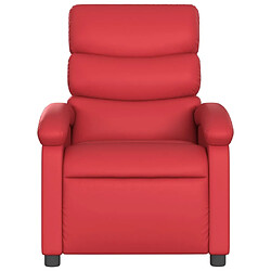 Avis Maison Chic Fauteuil inclinable,Fauteuil luxe de relaxation Rouge Similicuir -MN88067