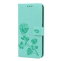 Wewoo Housse Coque Étui en cuir PU à rabat horizontal relief avec support et fentes pour cartes et portefeuille Huawei Honor 20 vert