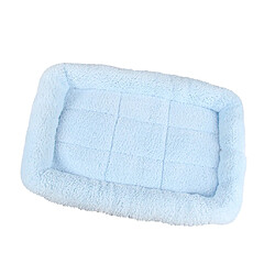 Avis Super doux lavable pet chat chien coussin dentelle mat pad chaud l bleu