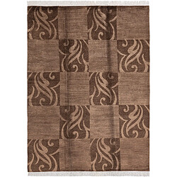 Vidal Tapis de laine 244x173 brun Darya