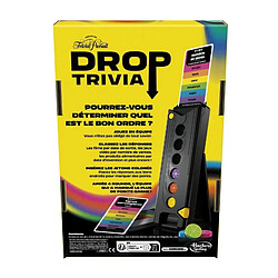 Hasbro Drop Trivia, jeu de groupe électronique avec voix et sons, Des 13 ans, 2 joueurs ou +, 15 min, inspiré de Trivial Pursuit, Has pas cher