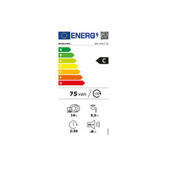 Lave-vaisselle 60cm 14 couverts 40db tout intégrable - W8IHT40T - WHIRLPOOL