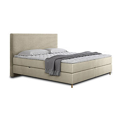 Avis Bestmobilier Rafaela - lit boxspring - 140x200 - coffres et surmatelas inclus - en velours