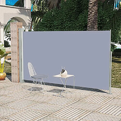 Maison Chic Auvent latéral rétractable de balcon | Store extérieur | Auvent solaire de patio 160 x 300 cm Gris -GKD92920