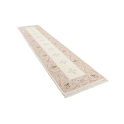 Vidal Tapis de couloir en laine 396x84 beige Darya