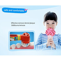 Universal Brosse à dents électrique pour enfants Brosse à dents rechargeable Hygiène orale Nettoyage en profondeur Etanche Brosse à dents alimentée par batterie pas cher