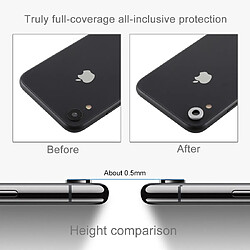 Acheter Wewoo Couvercle de bague de protection d'objectif de caméra arrière avec broche d'éjection pour iPhone XR Argent