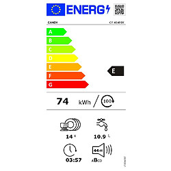 Lave-vaisselle 60cm 14 couverts 44db inox - CF4E4F0X - CANDY