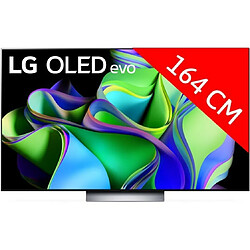 LG TV OLED 4K 164 cm OLED65C3 evo 2023