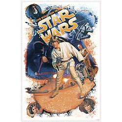 Thedecofactory STAR WARS RETRO - Stickers repositionnables géants Rétro Star Wars 89x57