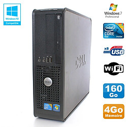 PC DELL Optiplex 780 Sff Core 2 Duo E8400 3Ghz 4Go DDR3 160Go WIFI Win 7 Pro - Occasion