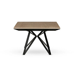 Avis Lisa Design Belize - table à manger carrée extensible - bois et métal - 4 à 8 personnes