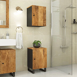 Maison Chic Armoire de salle de bain,Meuble de rangement,Meuble haut 38x33x58 cm bois massif de manguier -GKD736726