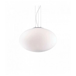 Ideal Lux Suspension Blanche CANDY 1 ampoule Largeur 30 Cm