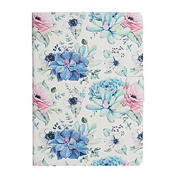 Etui en PU Flore à motifs avec support Plantes succulentes pour votre Samsung Galaxy Tab A7 Lite 8.7 T220/T225