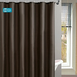 Msv Rideau douche polyester 180x200 chocolat