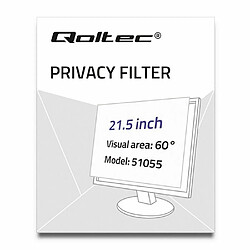 Acheter Qoltec 51055 filtre anti-reflets pour écran et filtre de confidentialité Filtre de confidentialité sans bords pour ordinateur 54,6 cm [21.5] (Qoltec Privatizing filter RODO | 21.5'' | 16:9)