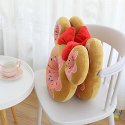 Universal Emulation Donut Coussin Peluche Poupée Peluche Enfant Maison Décoration Chocolat Donut Coussin Chaise Auto Coussin 40 cm | Oreiller de luxe pas cher