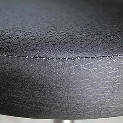 Avis surface lisse tabouret de bar couverture ronde siège de chaise de manchon salon salon black_35x10cm