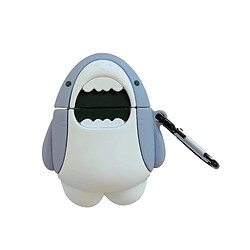 GUPBOO Airpods Coque Housse Étui Protecteur Compatible pour AirPods 3-Dessin animé mignon grand requin blanc