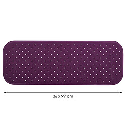 Acheter MSV tapis Fond de baignoire antidérapant Caoutchouc CLASS 36x97cm Violet