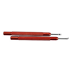 2x Ensemble D'outils De Barre De Retrait De Broche De Liaison Pour Le Retrait Des Bracelets De Montre Rouge