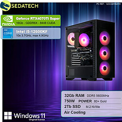 Sedatech PC Gamer • Intel i5-12600KF • RTX4070Ti Super • 32Go DDR5 • 2To SSD M.2 • Windows 11