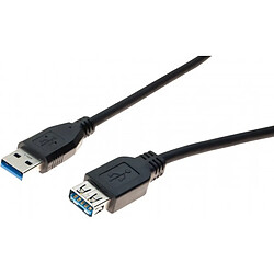 Abi Diffusion Rallonge USB 3.0 type A / A noire - 5,0 m