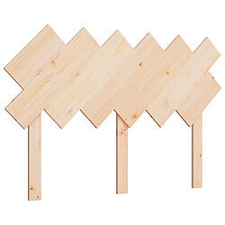 Maison Chic Tête de lit scandinave,Meuble de chambre 122,5x3x80,5 cm Bois massif de pin -MN32699