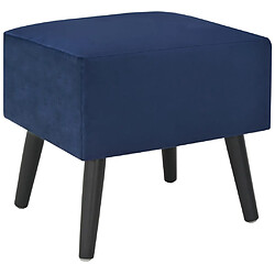 Avis Helloshop26 Table de nuit chevet commode armoire meuble chambre bleu 40x35x40 cm velours 1402067