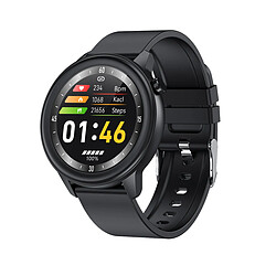 Chrono Montre connectée pour hommes femmes avec montre sport , écran Tactile pour mesurer la température corporelle, surveiller l'oxygène sanguin et la fréquence Cardiaque pour Android IOS-Noir2