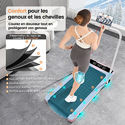 Tapis de marche électrique Pliant, Rattantree Tapis de course avec Télécommande, Tapis Roulant, Walking Pad 10 km/h,2.5HP, Rose pas cher