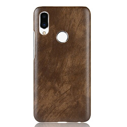 Wewoo Coque antichoc Litchi PC + PU pour Meizu Note 9 Marron