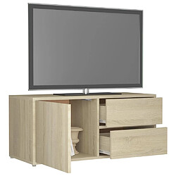 Acheter vidaXL Meuble TV Chêne sonoma 80x34x36 cm Bois d'ingénierie