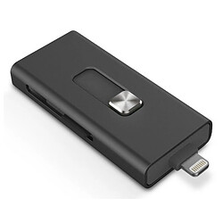 Avis Totalcadeau Lecteur de cartes multi-usages compatible Apple Lightning, USB 2.0 et Micro SD pas cher